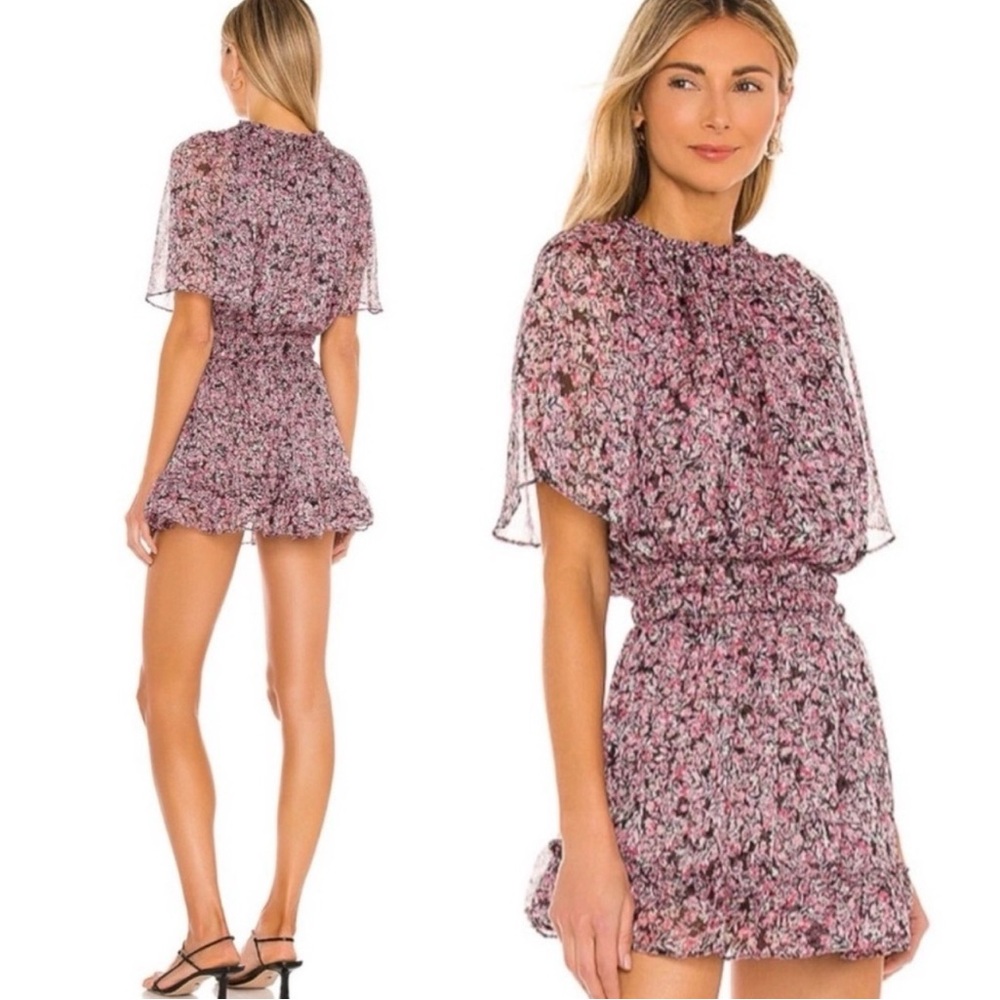 Floral Pink Dress Misa Los Angeles